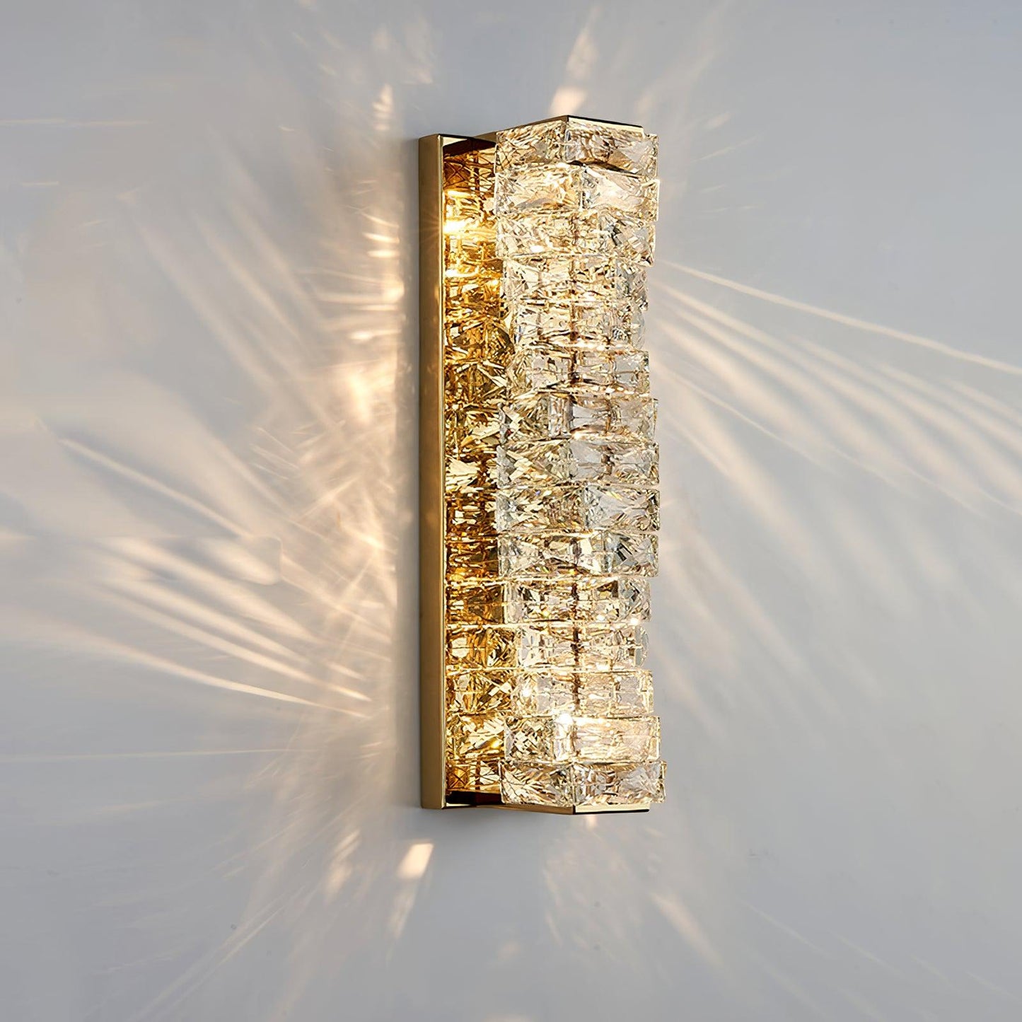 Laminated Crystal Bracket light Wall Light