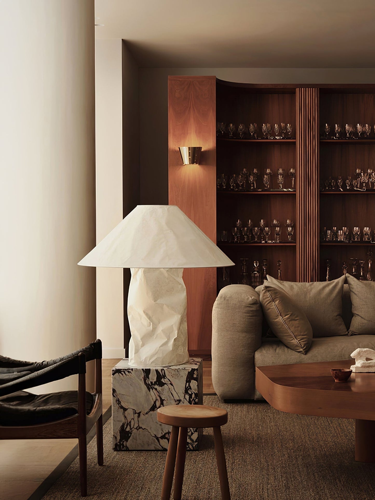Crinkle Paper Table Lamp
