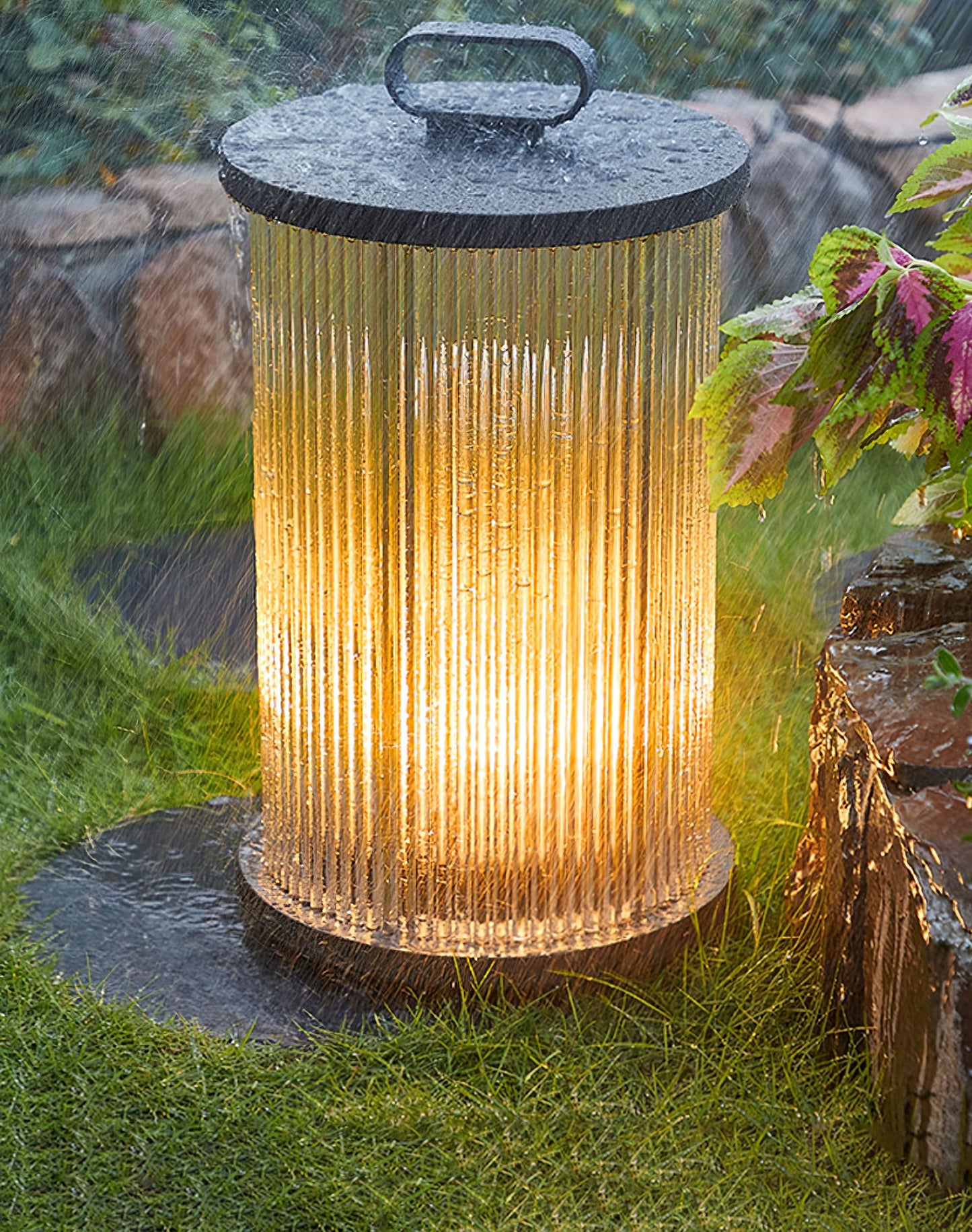 Lantern Garden Post light Outdoor Light