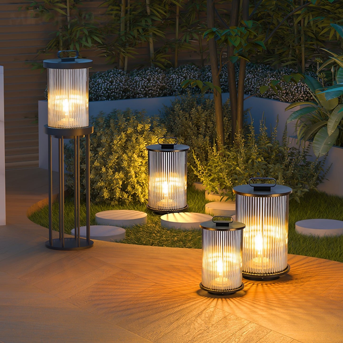 Lantern Garden Post light Outdoor Light