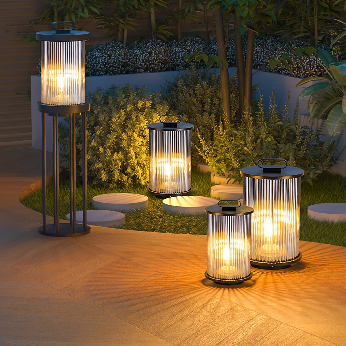 Lantern Garden Post light Outdoor Light