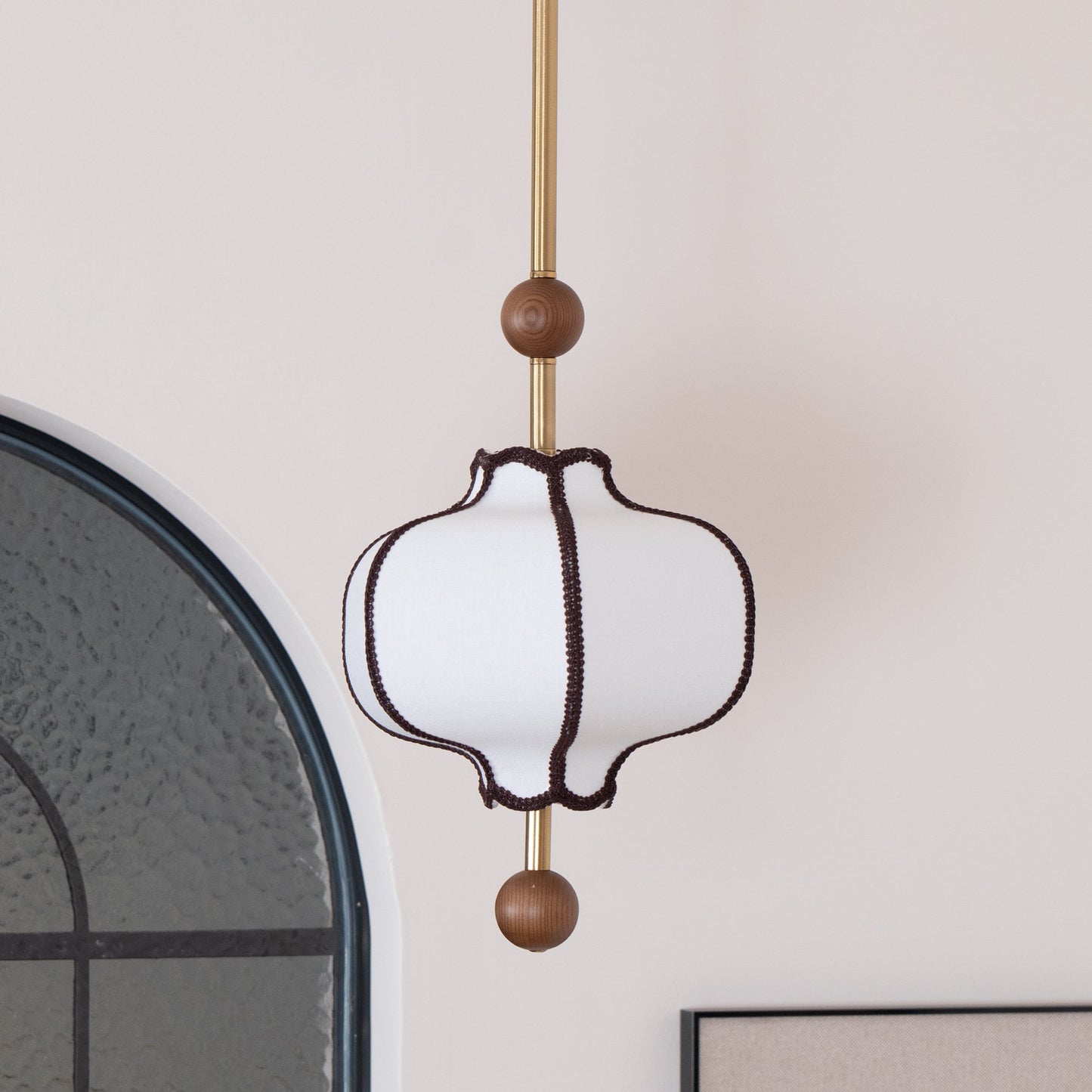 Lantern Fabric Droplight Pendant Light