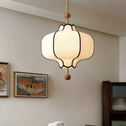 Lantern Fabric Droplight Pendant Light