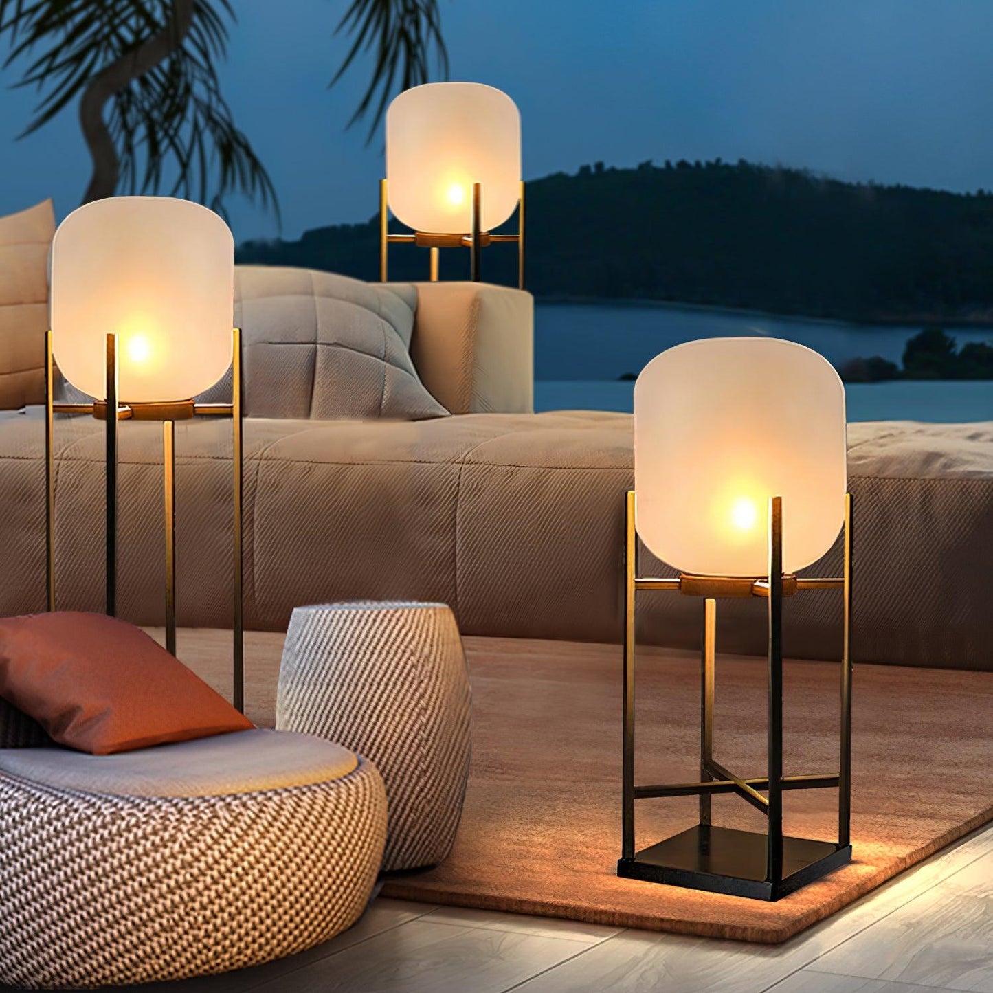 Lantern Landscape light Outdoor Floor Lamp
