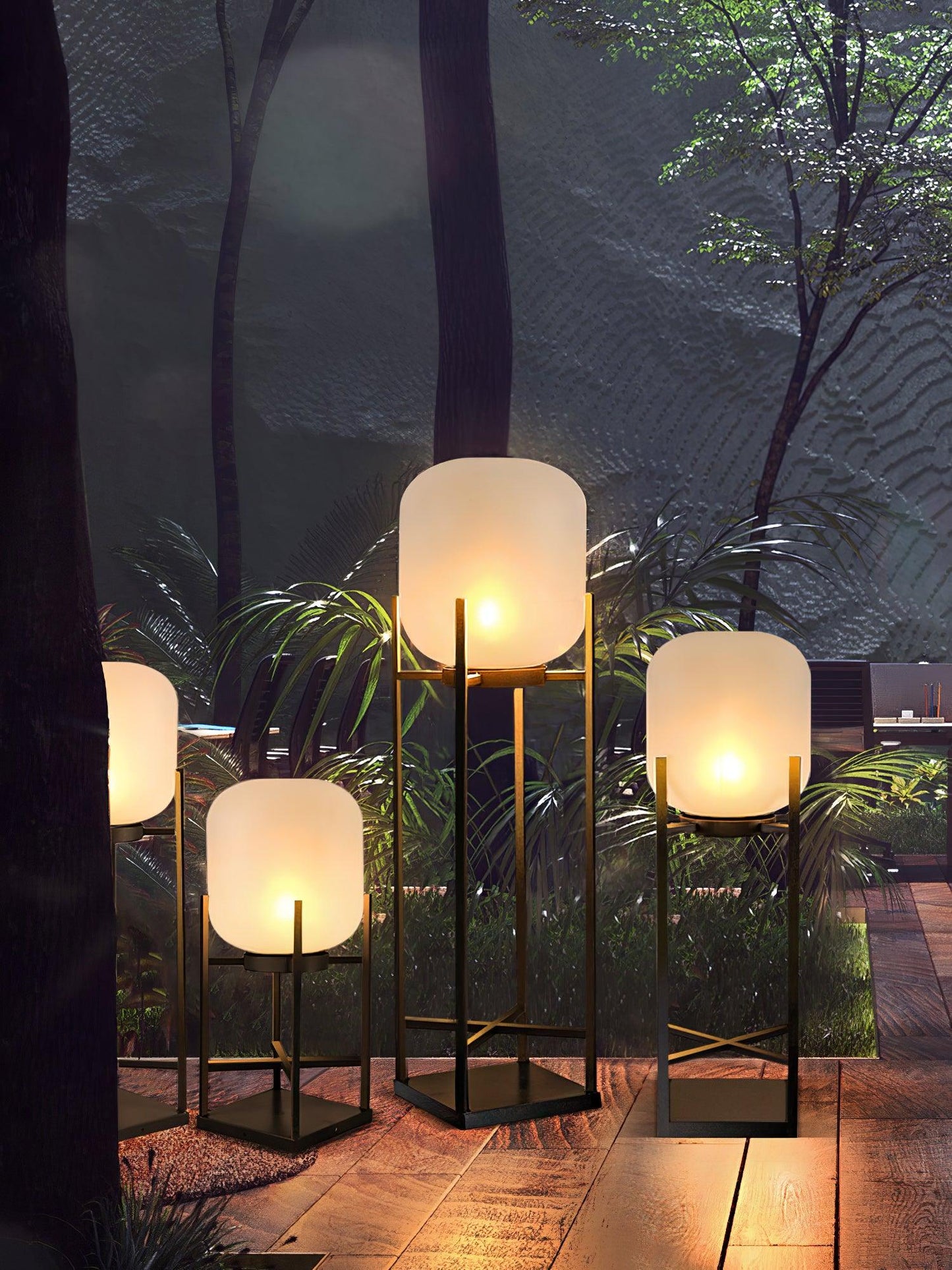 Lantern Landscape light Outdoor Floor Lamp