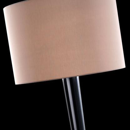 Large Black Contemporary Crystal Table Lamp