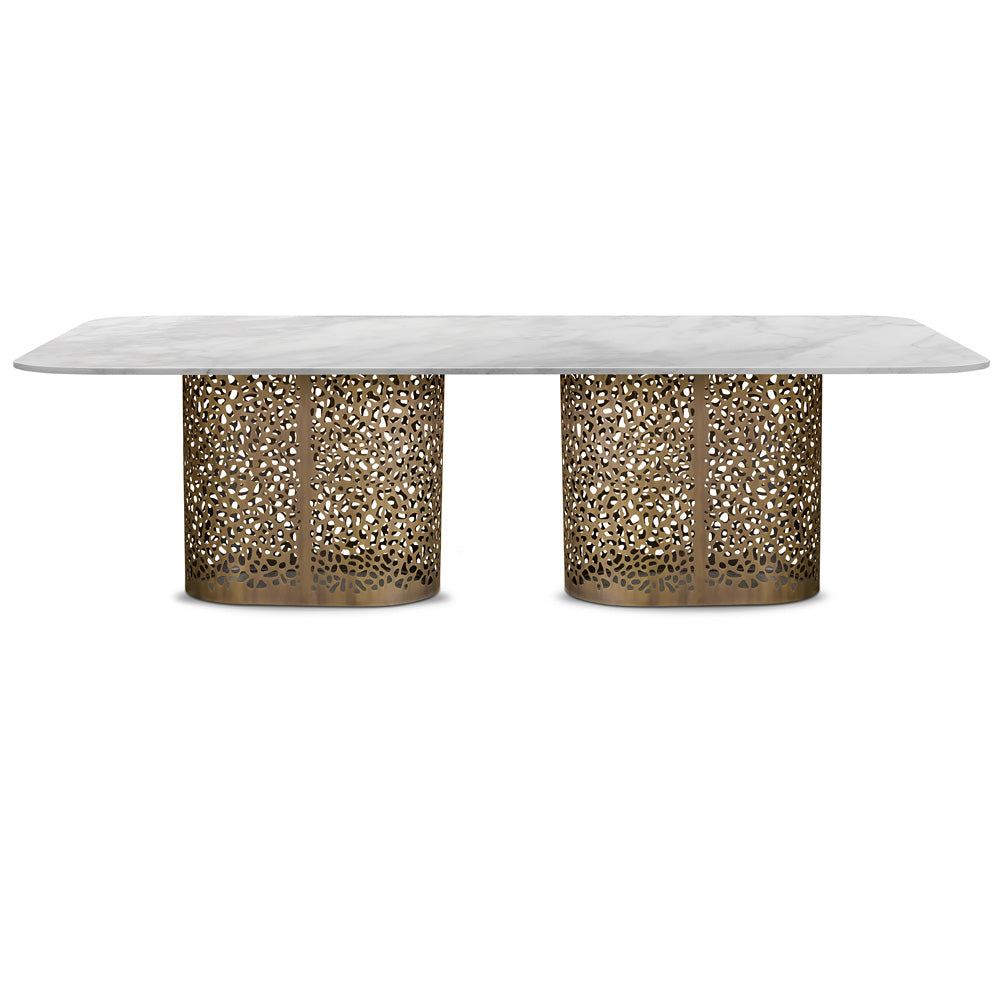 Large Contemporary Italian Rectangular Marble Dining Table