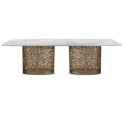 Large Contemporary Italian Rectangular Marble Dining Table