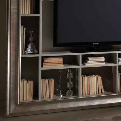 Large Designer Champagne Leaf TV Unit