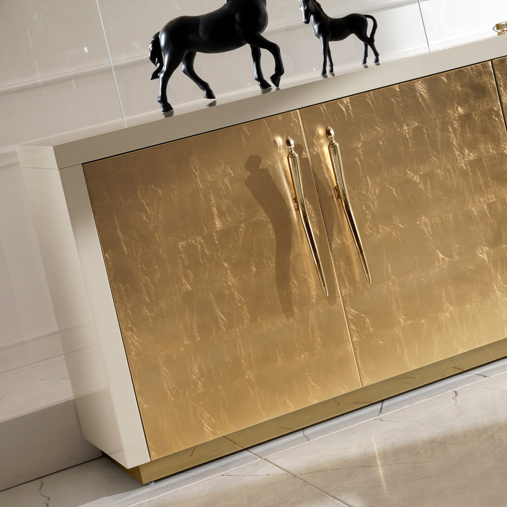 Large High End Gold Leaf Sideboard