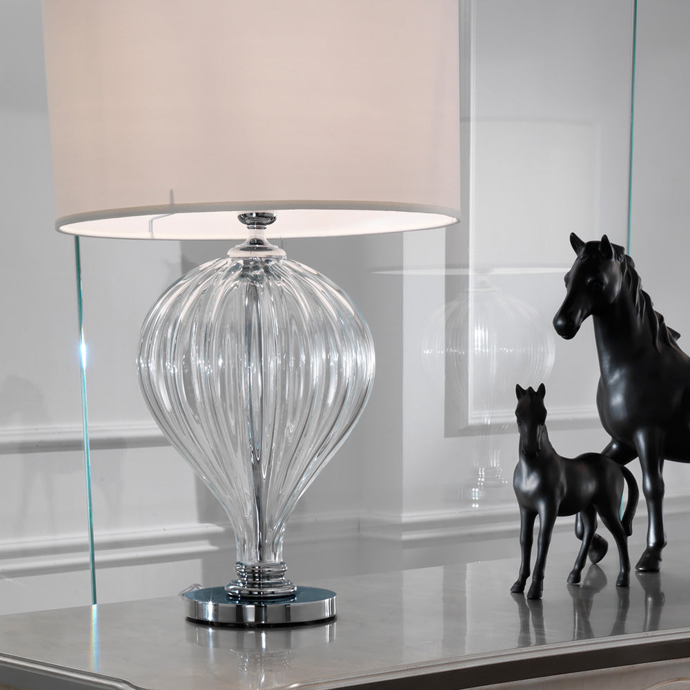 Large Italian Designer Murano Glass Table Lamp