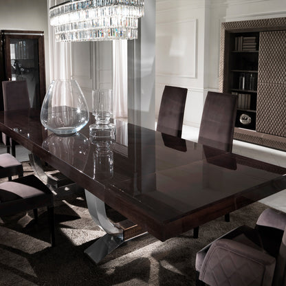 Large Modern Italian Veneered Extendable Dining Table