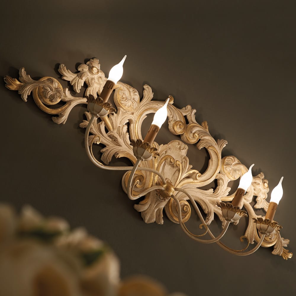 Large Ornate Italian Classic Designer Wall Light