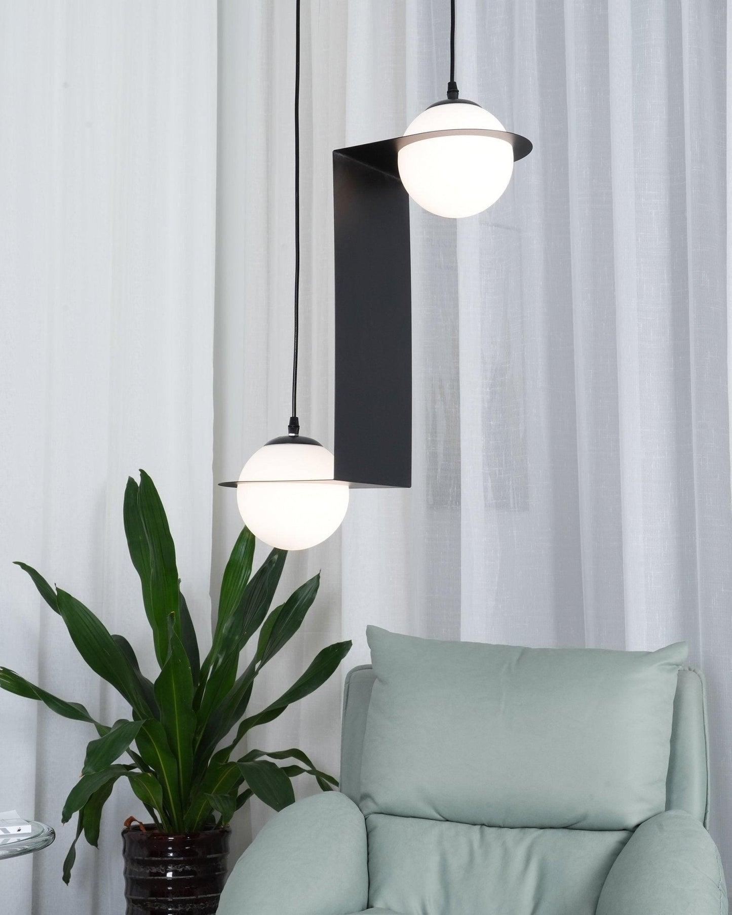 Orbion Black Hanging light Pendant Lamp