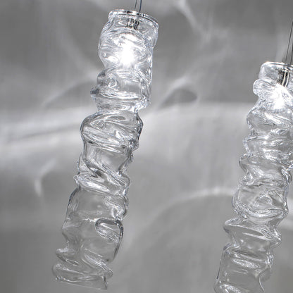 Modern Italian Designer Crystal Pendant Light