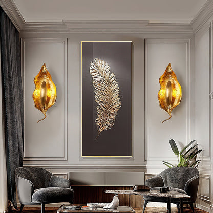 Leaf Brass Wall light fixture Wall Lamp