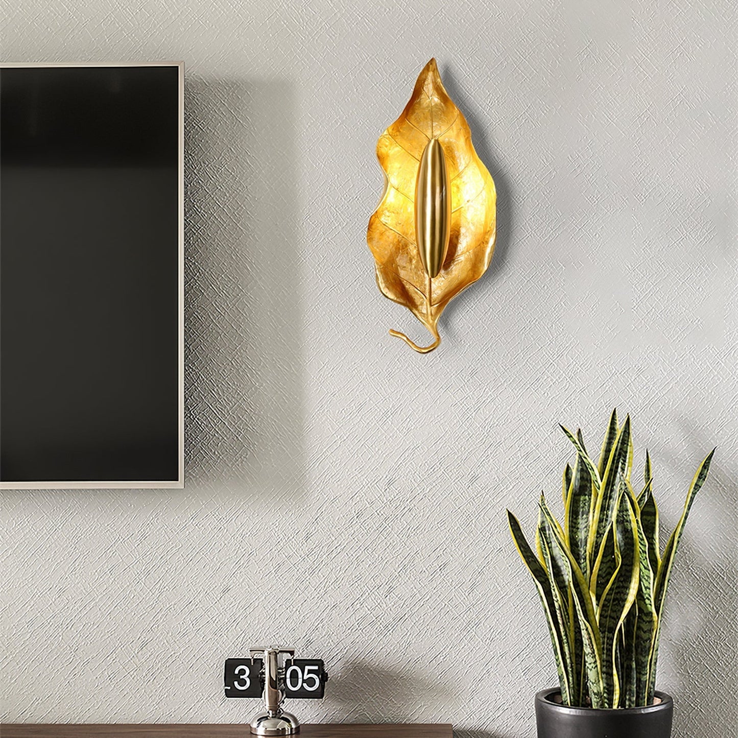 Leaf Brass Wall light fixture Wall Lamp