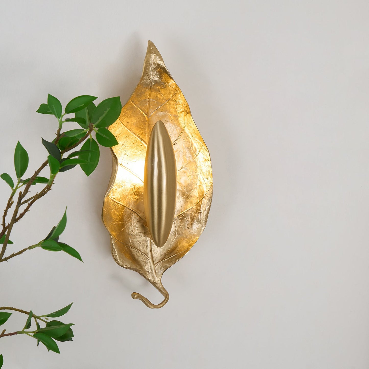 Leaf Brass Wall light fixture Wall Lamp