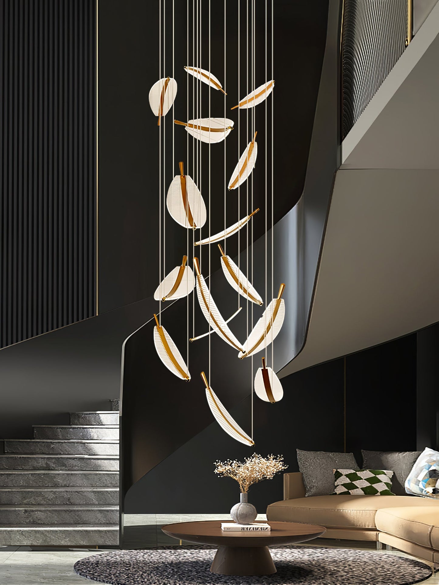 Leaf LED Gasolier Chandelier