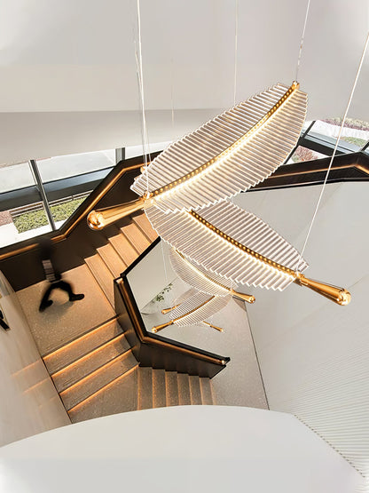 Leaf LED Gasolier Chandelier