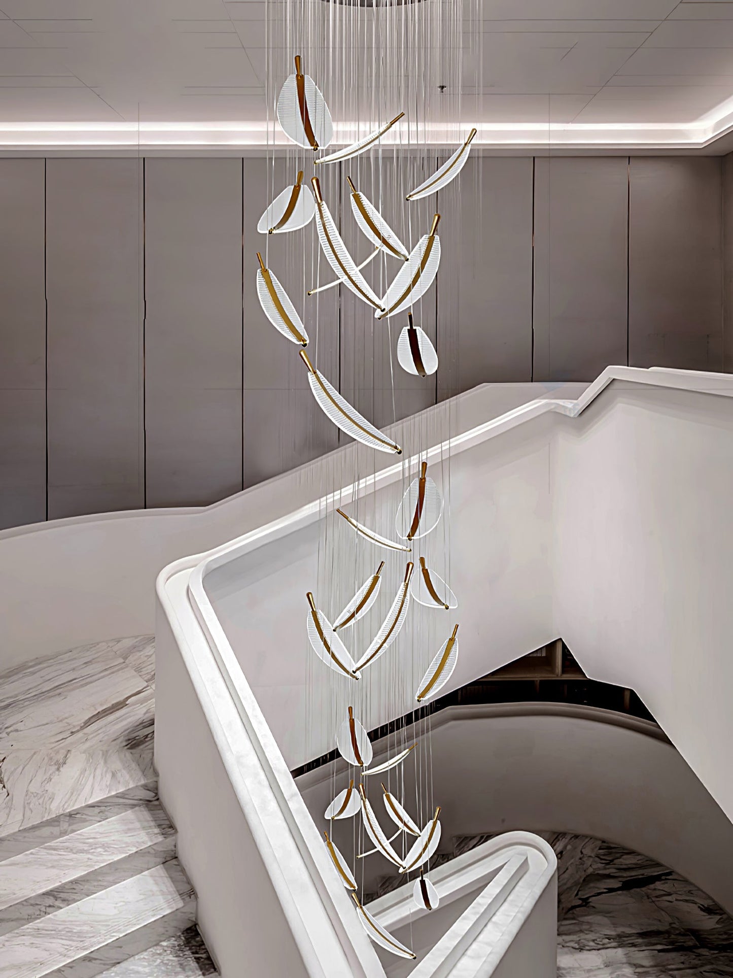 Leaf LED Gasolier Chandelier