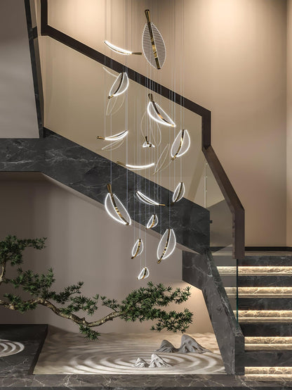 Leaf LED Gasolier Chandelier