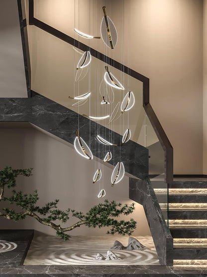 Leaf LED Gasolier Chandelier