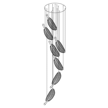 Leaf LED Gasolier Chandelier