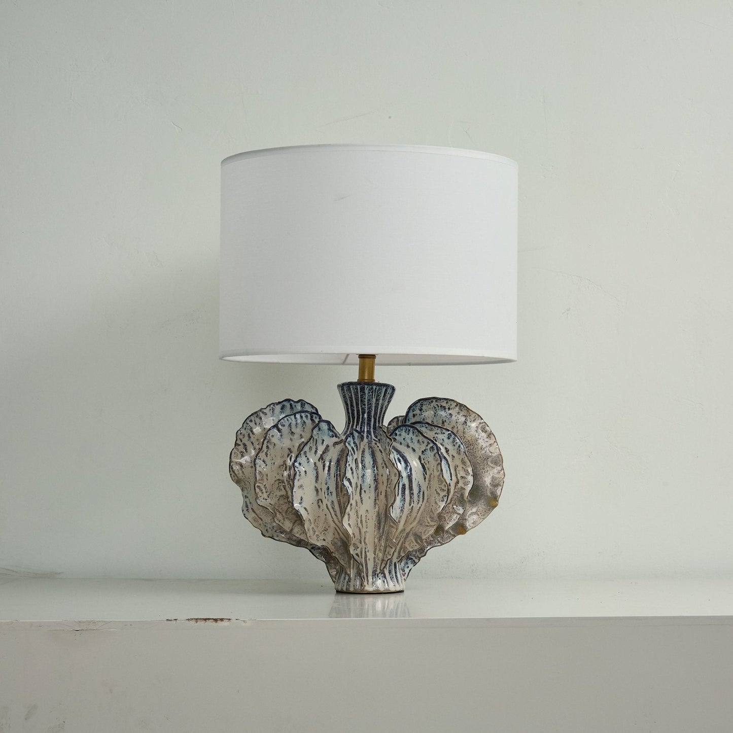 Leaf Shaped Ceramic Table Lamp