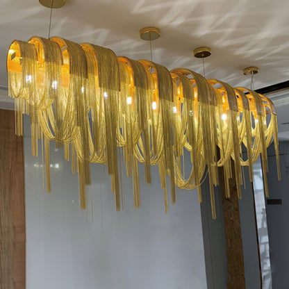 Length Chains Crown Chandelier