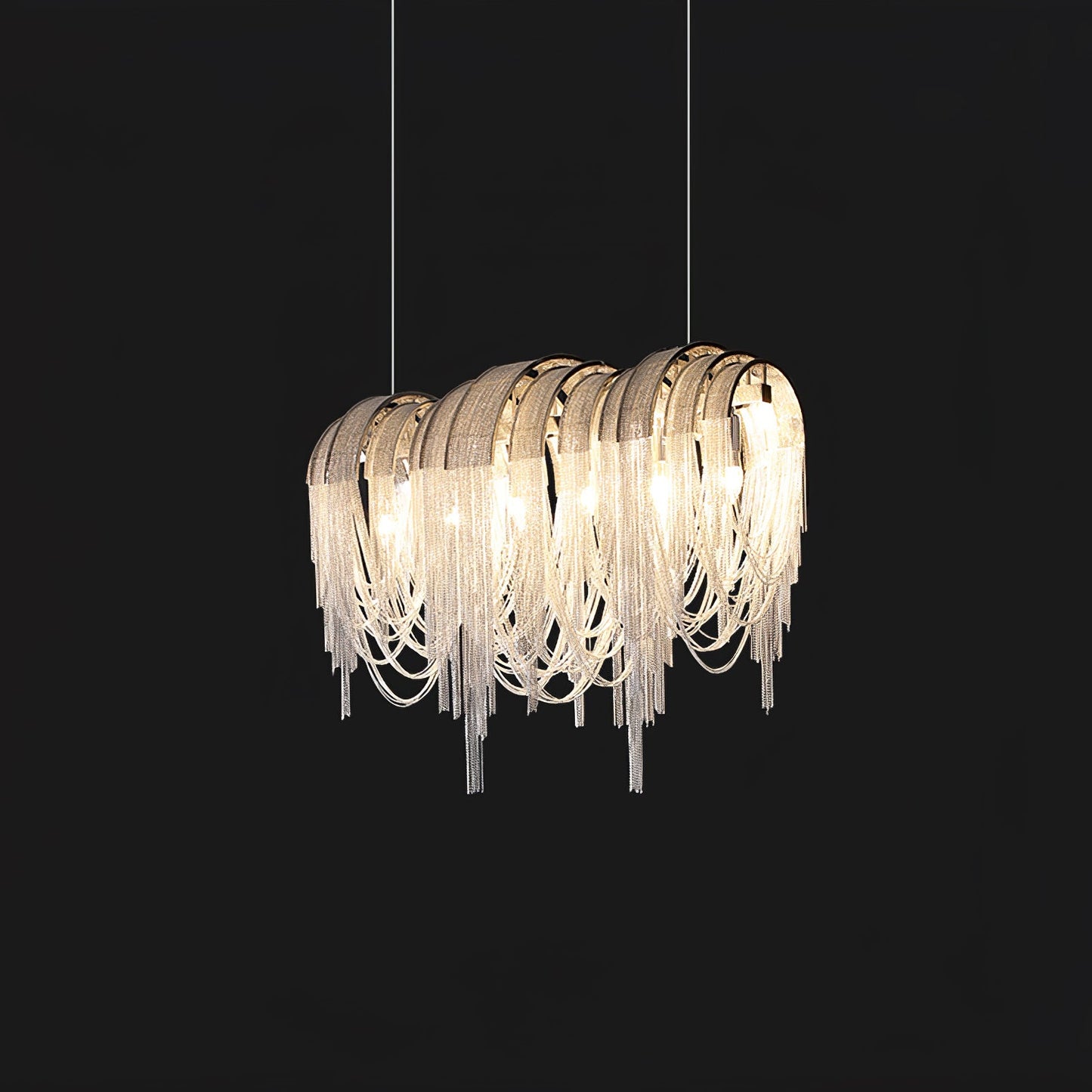 Length Chains Crown Chandelier