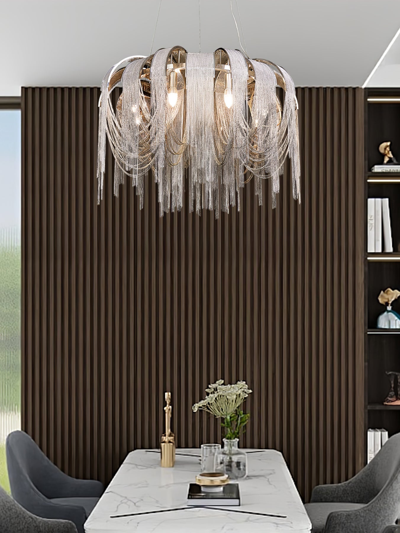 Length Chains Crown Chandelier