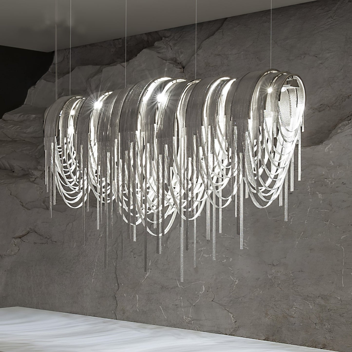 Length Chains Crown Chandelier