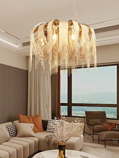 Length Chains Crown Chandelier