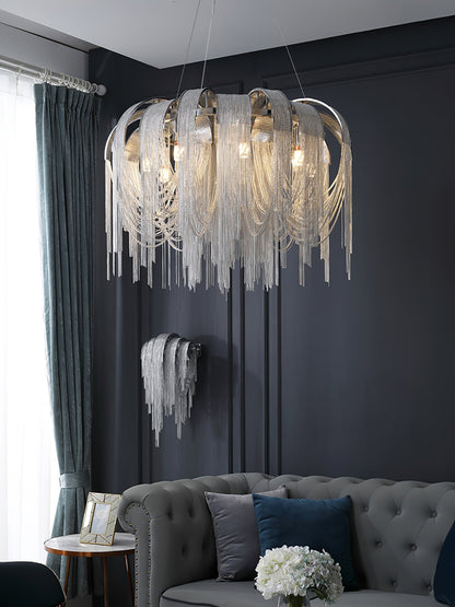 Length Chains Crown Chandelier