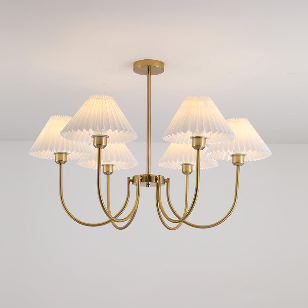 Lenore Pleated Gasolier Chandelier