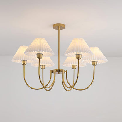 Lenore Pleated Gasolier Chandelier