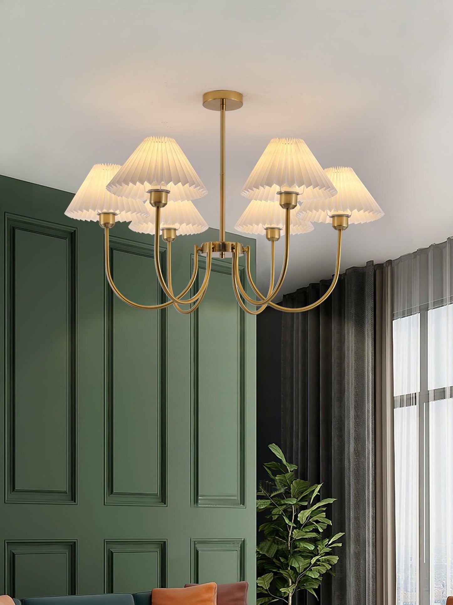 Lenore Pleated Gasolier Chandelier