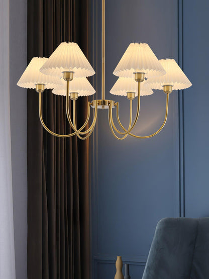 Lenore Pleated Gasolier Chandelier