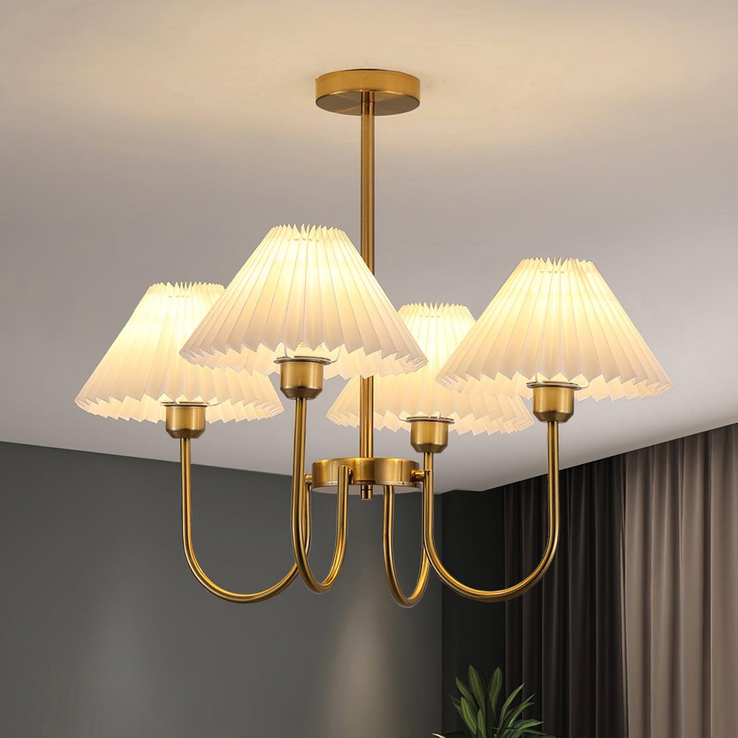 Lenore Pleated Gasolier Chandelier