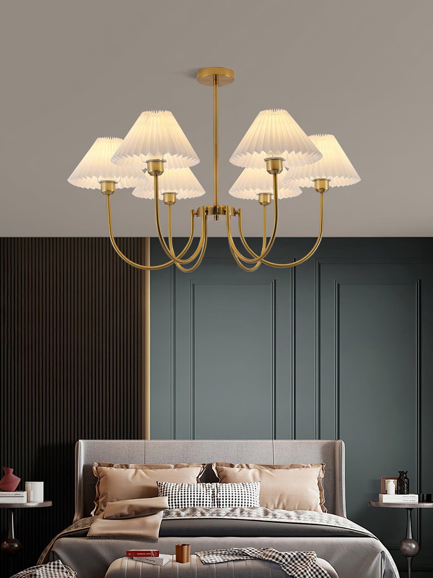 Lenore Pleated Gasolier Chandelier