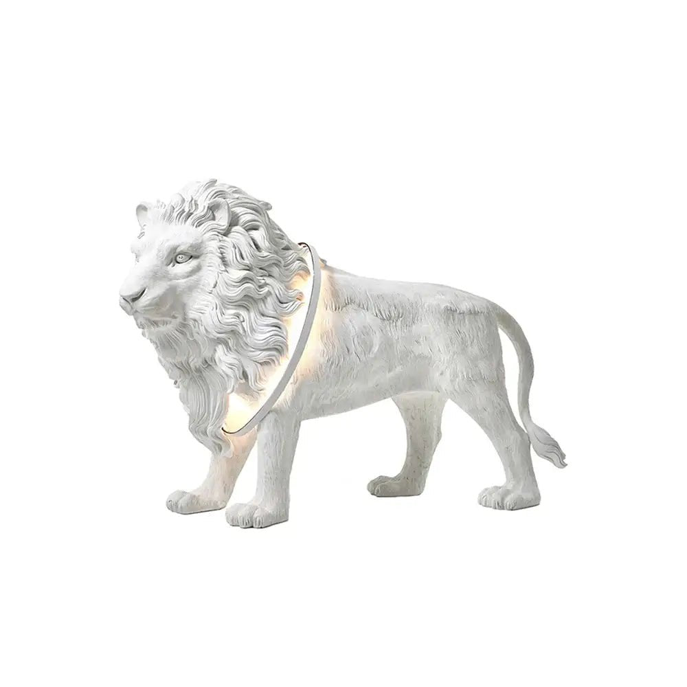 Leo Lion Sculpture Tall Lamp Floor Lamp