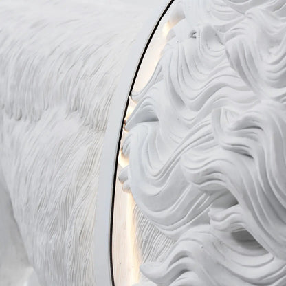 Leo Lion Sculpture Tall Lamp Floor Lamp