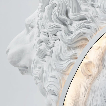 Leo Lion Sculpture Tall Lamp Floor Lamp