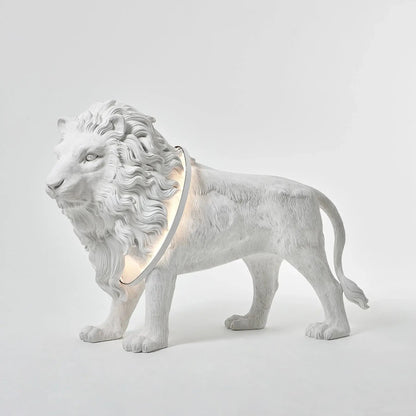 Leo Lion Sculpture Tall Lamp Floor Lamp