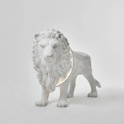 Leo Lion Sculpture Tall Lamp Floor Lamp