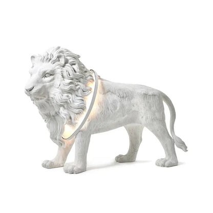 Leo Lion Sculpture Tall Lamp Floor Lamp