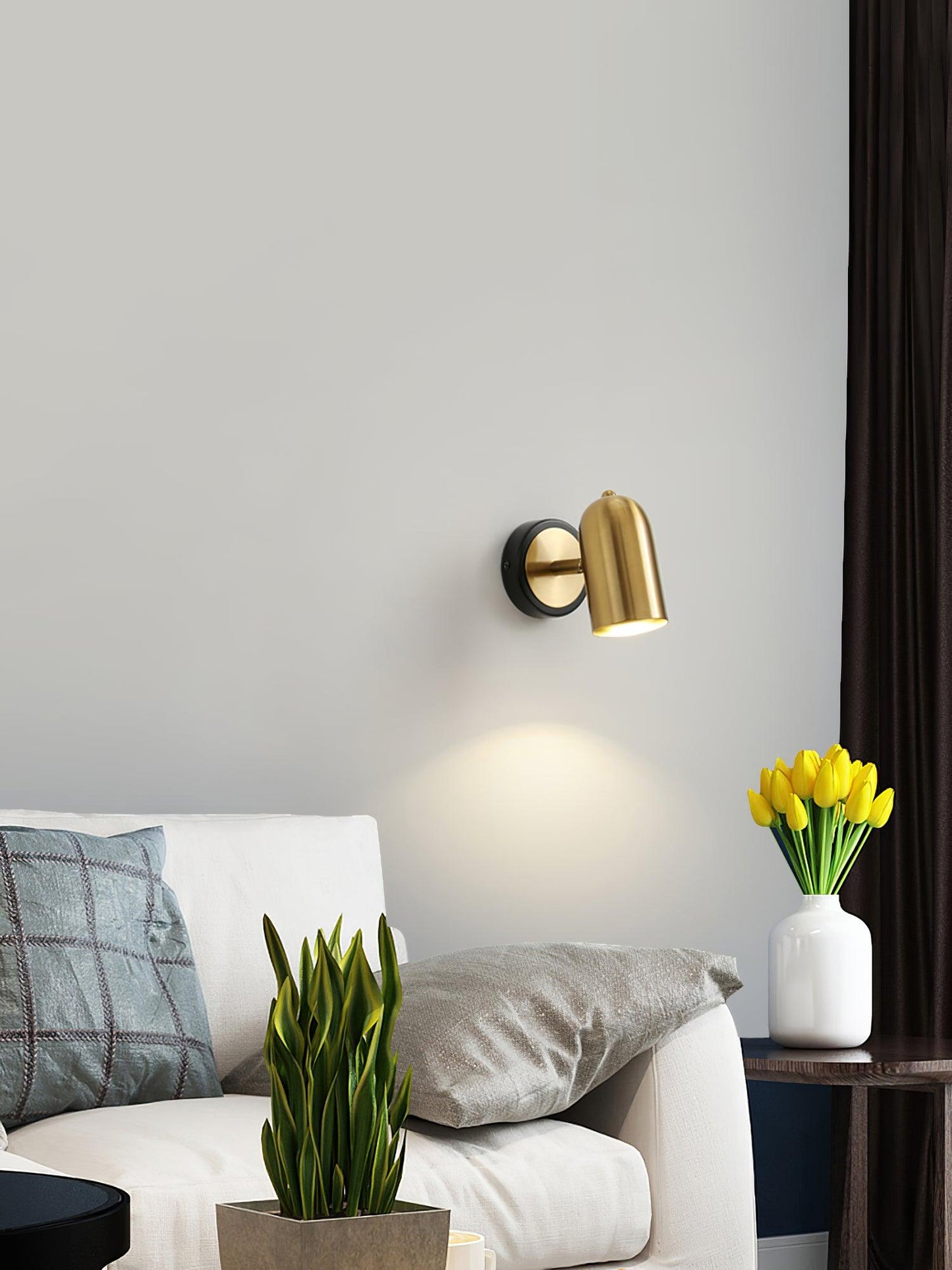 Leonardo Gold Wall light Wall Lamp