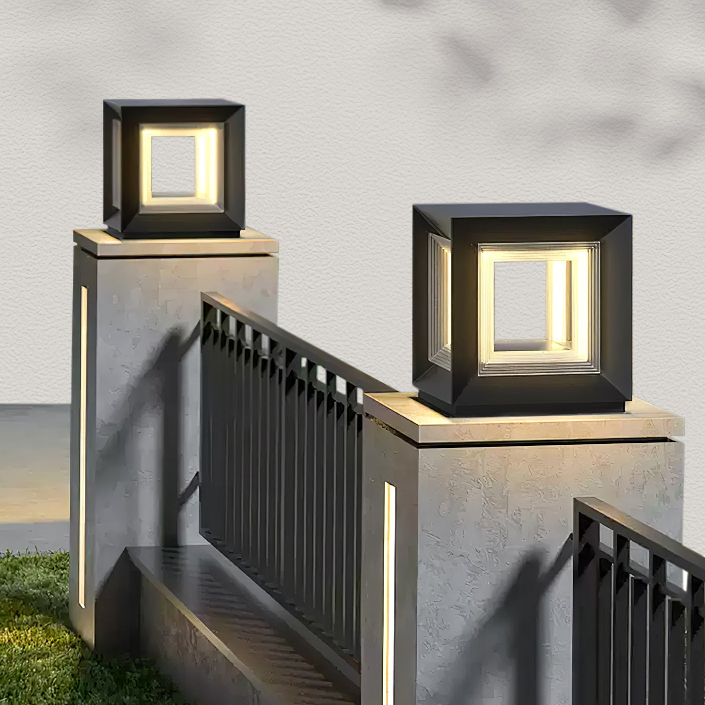 Light Cube Patio light Outdoor Post Light