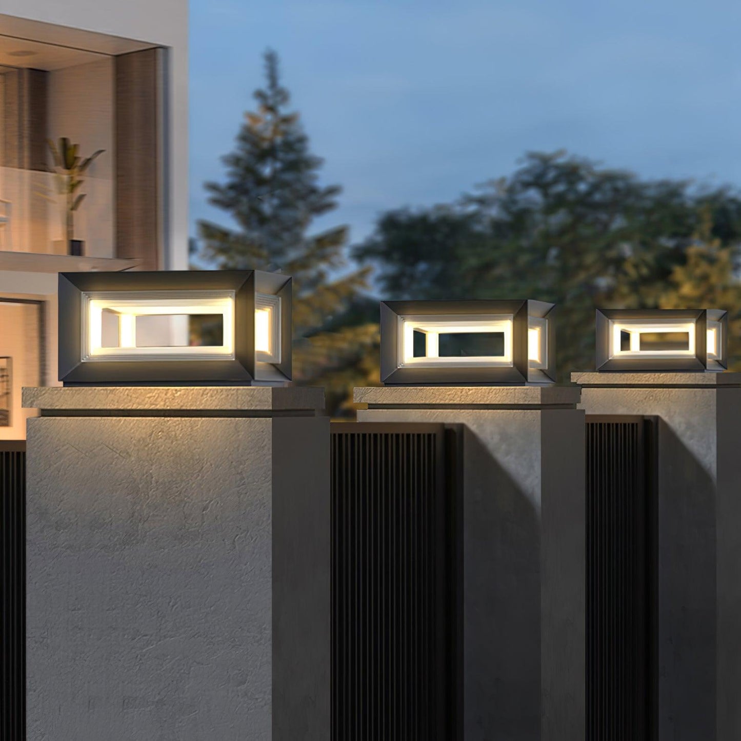 Light Cube Patio light Outdoor Post Light